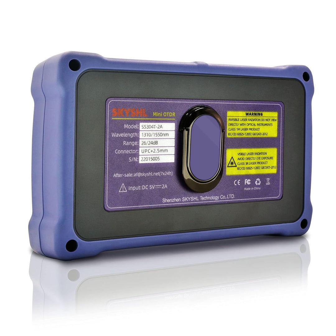 SKYSHL 1310nm/26dB+1550nm/24dB LWL OTDR Tester (Mit OPM+OLS+VFL+Event Map) SM 4,3Zoll Touchscreen Ko