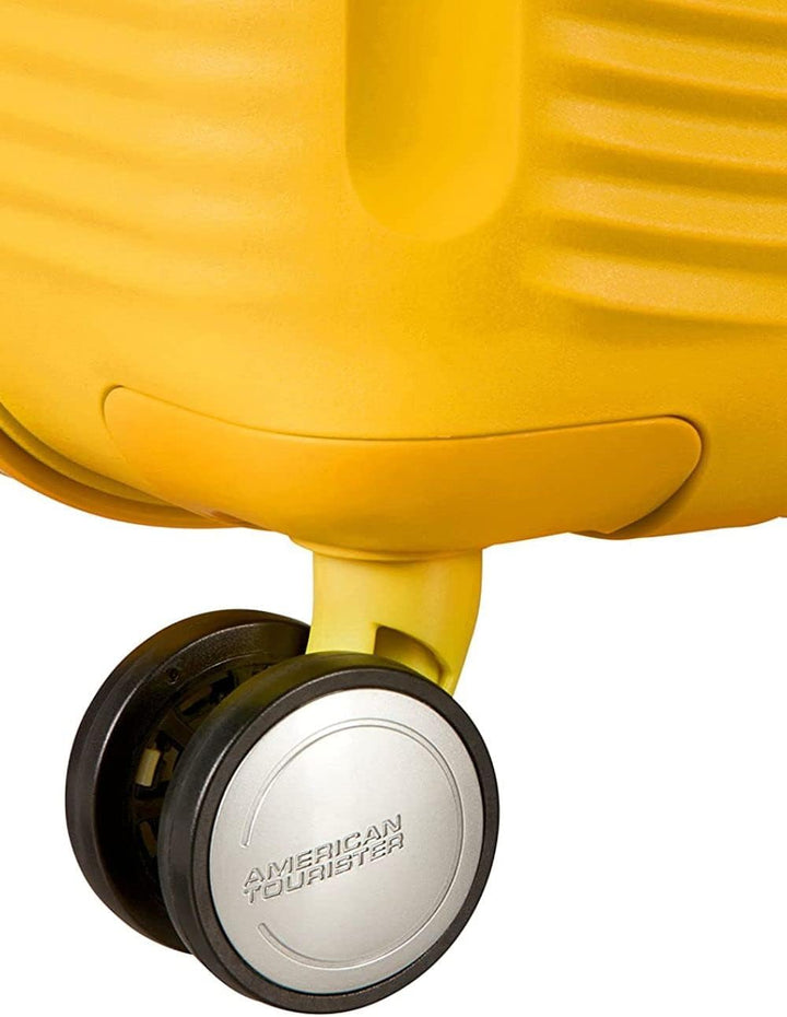 American Tourister Soundbox - Spinner S Erweiterbar Handgepäck, 55 cm, 41 L, Gelb (Golden Yellow) Ge