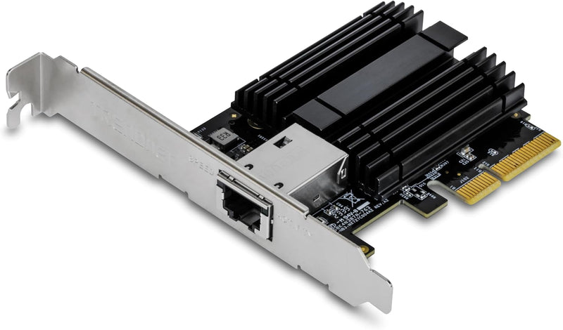 TRENDnet TEG-10GECTX10 Gigabit PCIe Netzwerkadapter, Unterstützt 802.1Q VLAN, Standard- und flache H