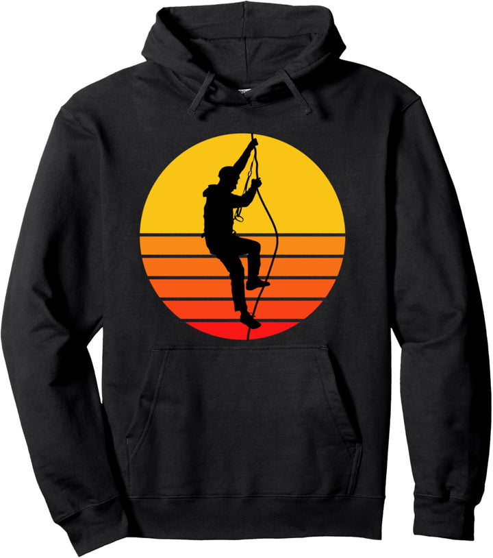 Rock Climber Chalkbag Wall Gear Wandern im Freien gesichert Pullover Hoodie