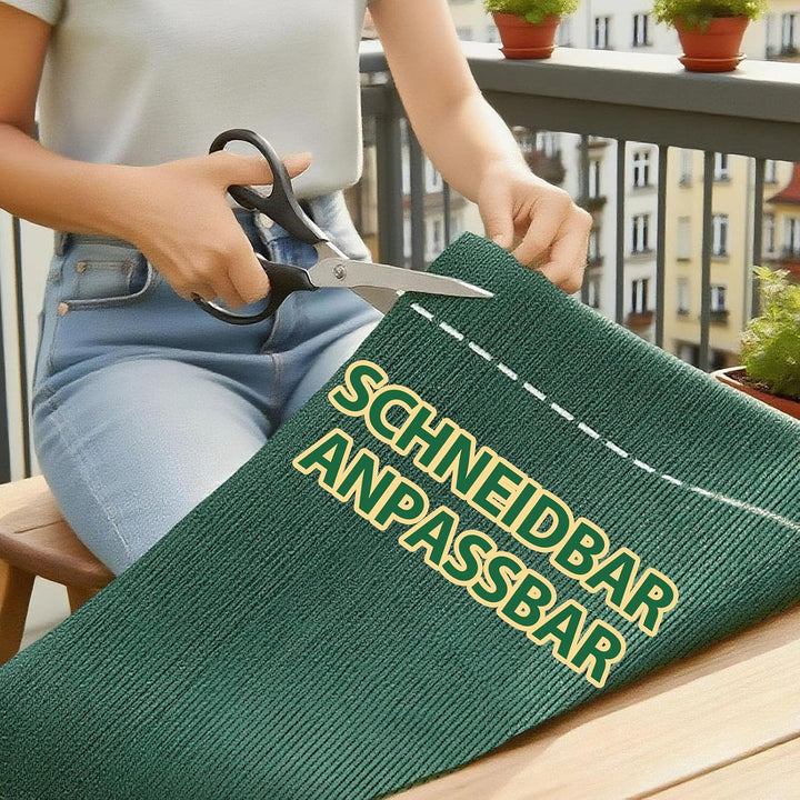 Soontrans Balkon Sichtschutz 1.2 x 10 m, Schatten Sichtschutz Seelenfrieden, Schattiernetz aus HDPE,