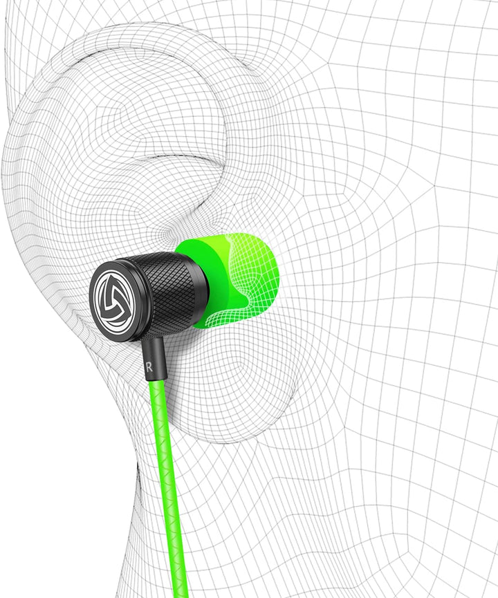 LUDOS Ultra Kopfhörer In Ear Ohrhörer mit Kabel und Mikrofon, Kristallklarer Klang, Ausgewogene Höhe