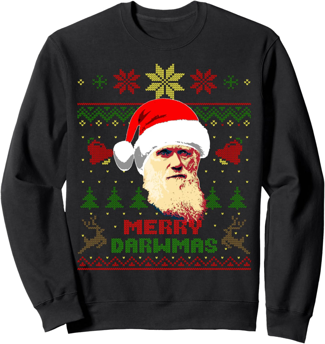 Charles Darwin Lustige Weihnachten Sweatshirt