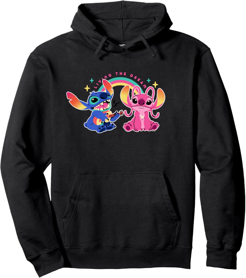 Disney Stitch and Angel Living the Dream Pullover Hoodie