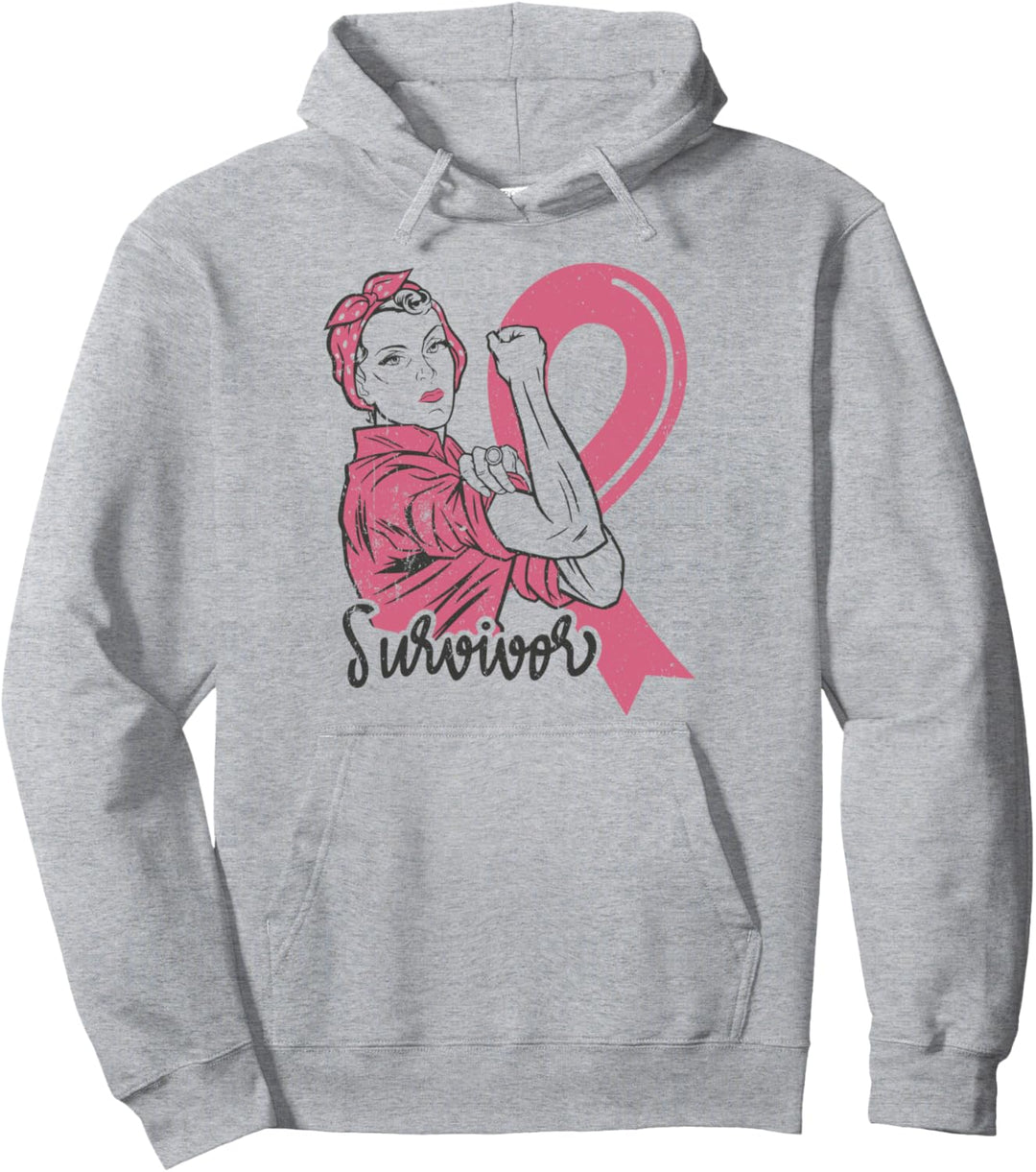 Brustkrebs Awareness Surviovor Geschenkidee Frauen Pullover Hoodie