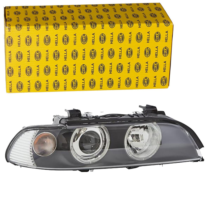 HELLA 1LL 008 053-601 asymmetrisch/DE/FF/Halogen-Hauptscheinwerfer - rechts - für u.a. BMW 5 (E39) R