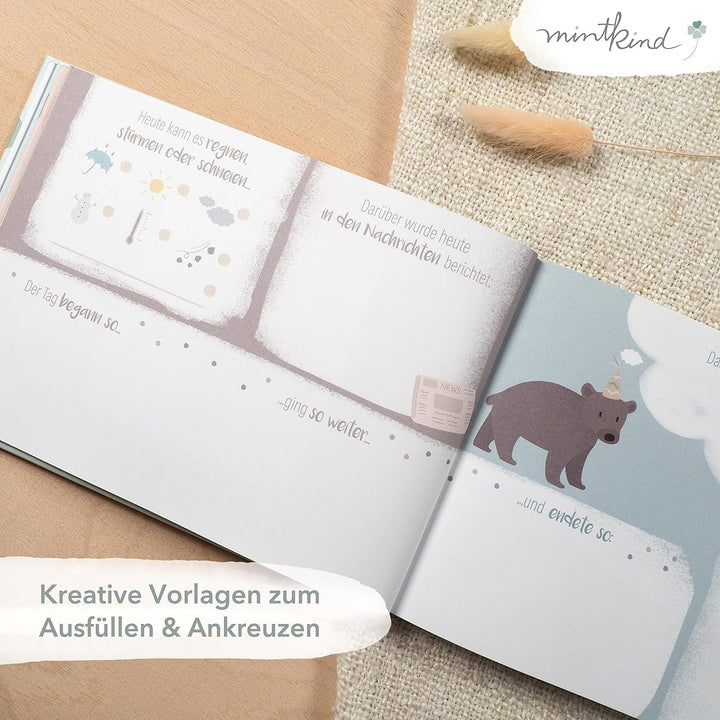 Mintkind® „Alle meine Kindergeburtstage“ Erinnerungsalbum vom 1. bis zum 12. Geburtstag | Fotoalbum