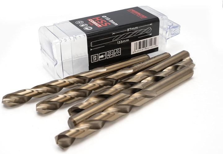 Ferrcan HSS Metallbohrer DIN338 M35 kobalt 7-13 mm (5er Pack) (10mm), 10mm
