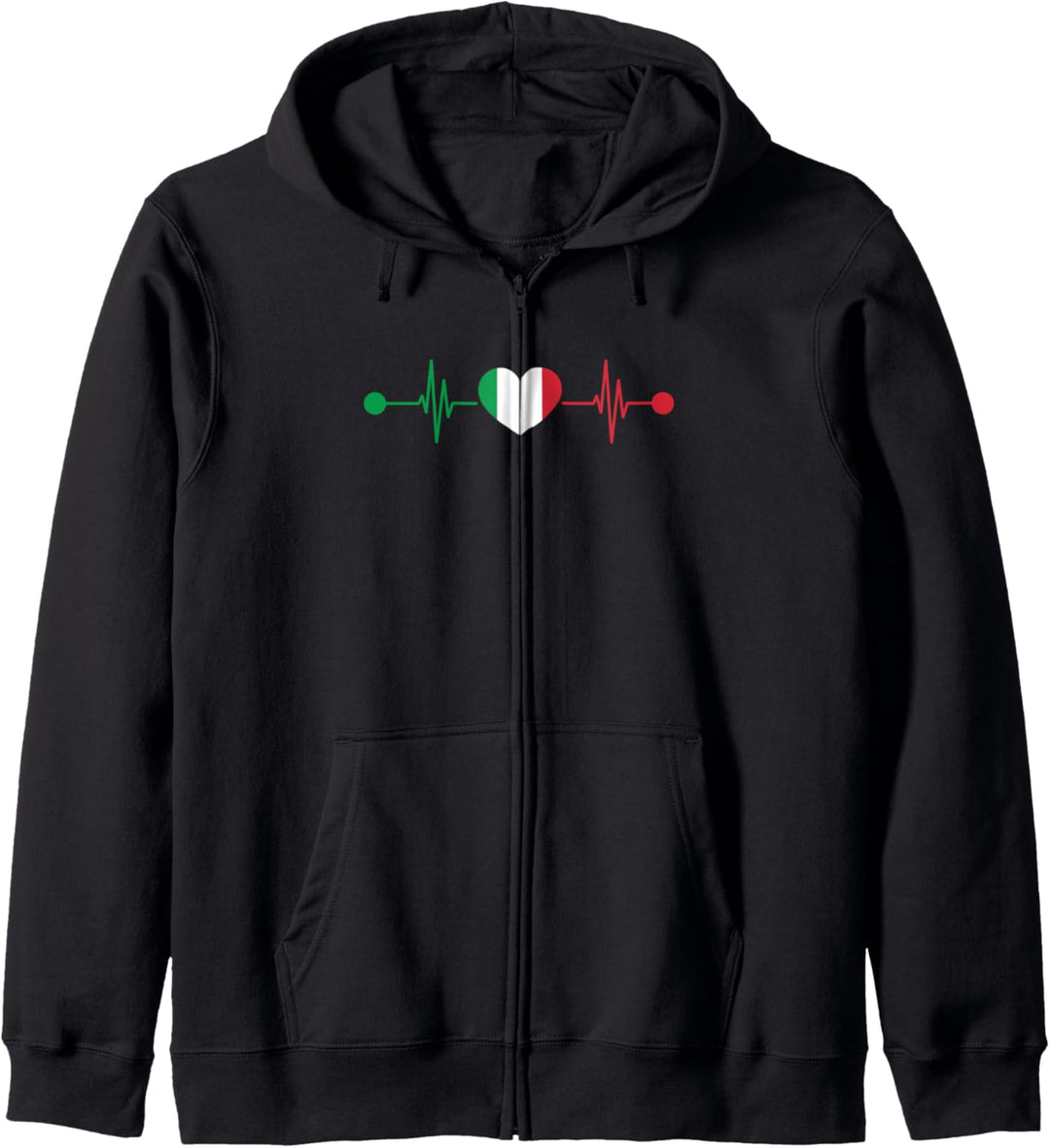 Herzschlag Italia Italiener Italien Kapuzenjacke