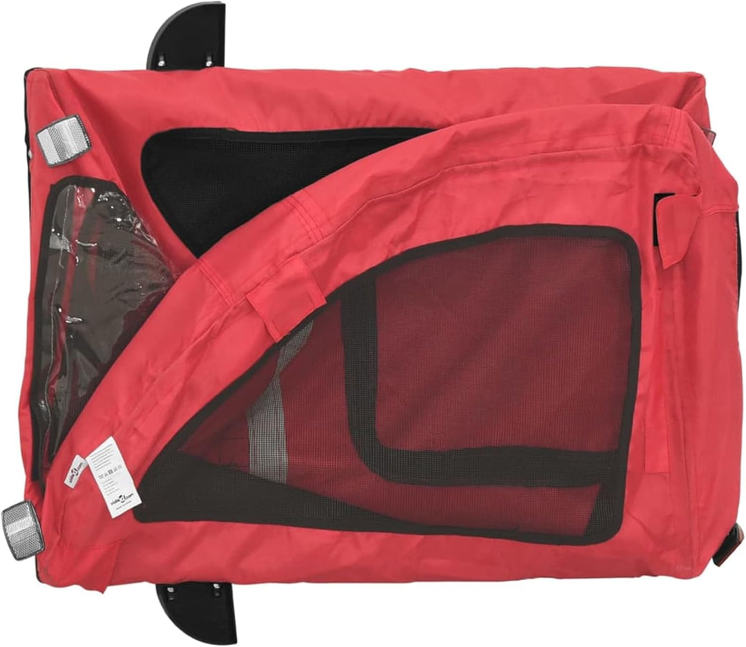 Gecheer Fahrradanhänger für Hunde, Robustes Oxford-Gewebe und stabiles Eisen, wasserdichter Hundetra