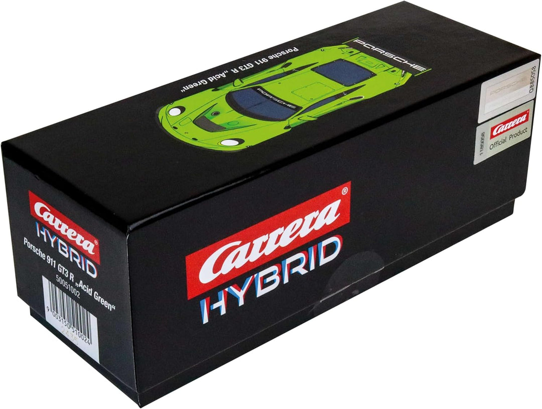 Carrera Hybrid I Porsche 911 GT3 R Greeno I Massstab 1:50 I Front- und Rücklichter I Bis zu 30 Minut