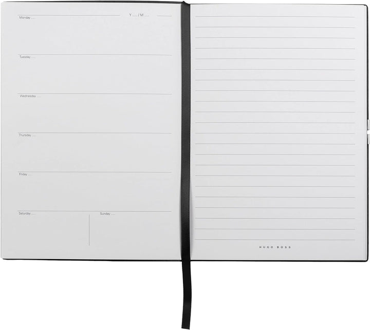 Hugo Boss Schreib-Set Tintenroller und A5 Notizblock Icon in der Geschenkbox, HPHR015