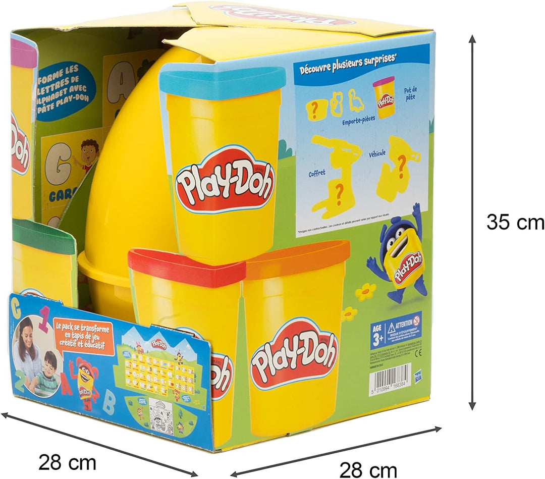 Play-Doh - riesiges Osterei mit 7 Überraschungen ab 3 Jahren, Mehrfarbig