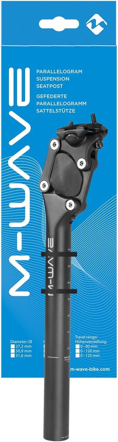 M-Wave FOURSPRING Sattelstütze, schwarz, 27,2 mm