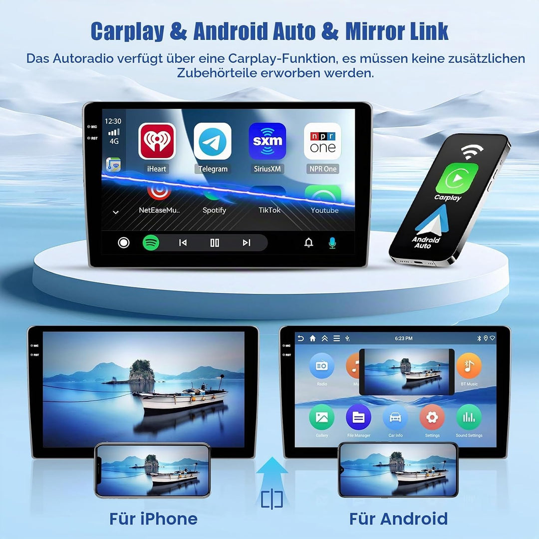 [4G+128G] Inefala Android 15 Autoradio für Renault Megane 3 2009-2014 mit Wireless Carplay Android,