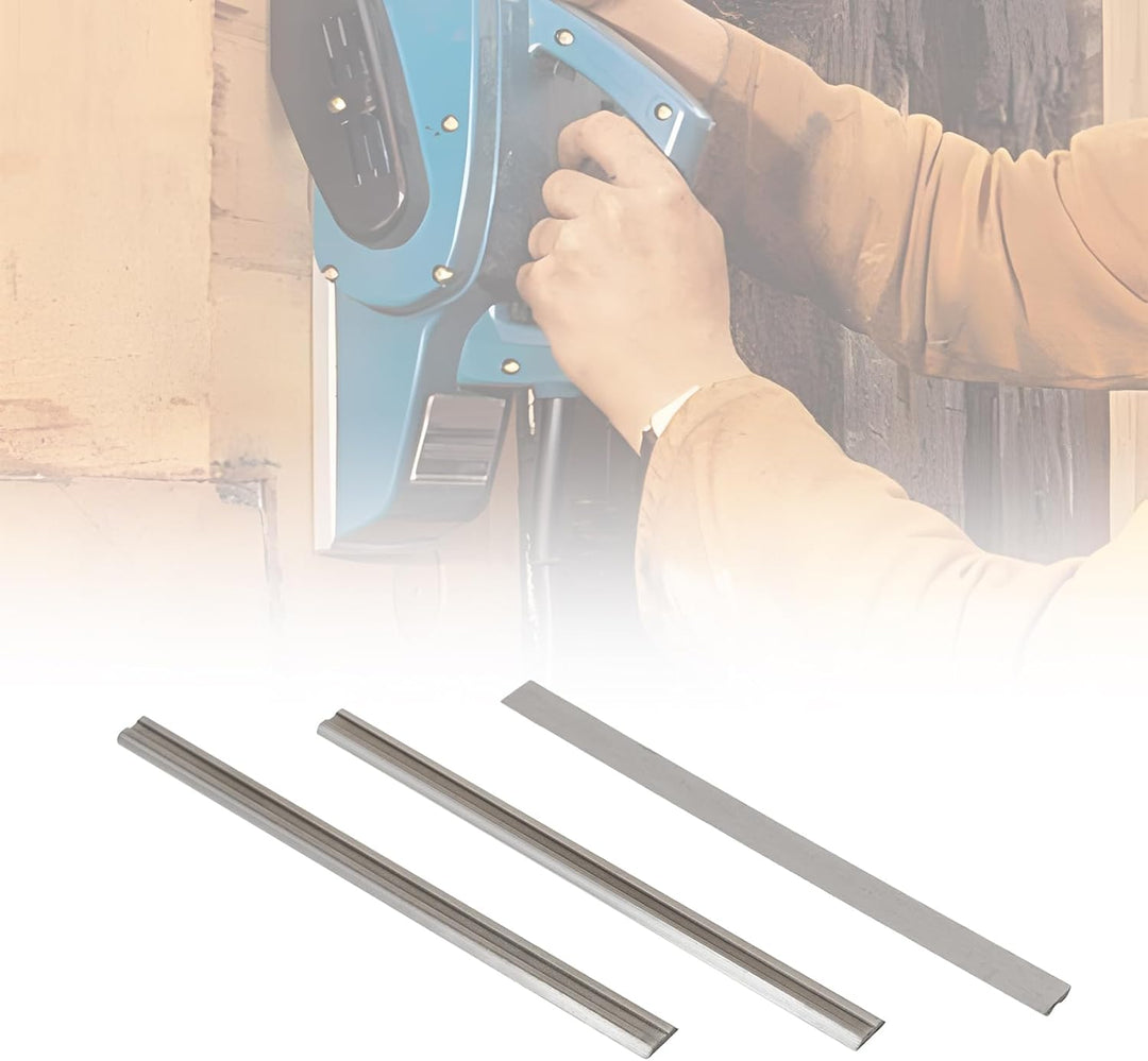 eMagTech 10 Stück 82 mm Hobelmesser mit Zwei Schneidkanten HSS-Elektrohobelmesser Kompatibel mit Mak