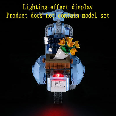 GEAMENT LED Licht-Set Kompatibel mit Lego Vespa 125 - Beleuchtungsset für Creator 10298 Baumodell (M