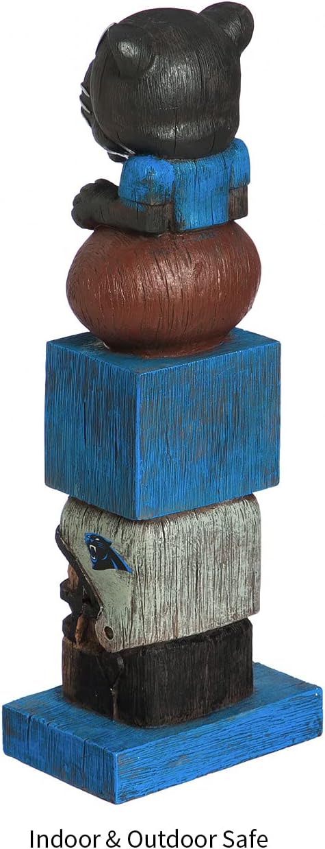 Team Sports America NFL Unisex NFL Tiki Totem Carolina Panthers 41 cm Carolina Panthers, Carolina Pa