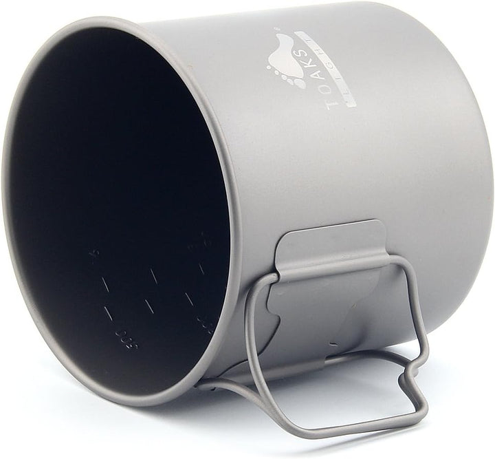 TOAKS Outdoor Camping Titan Cup und Titan Topf 650ml Becher, 650ml Becher