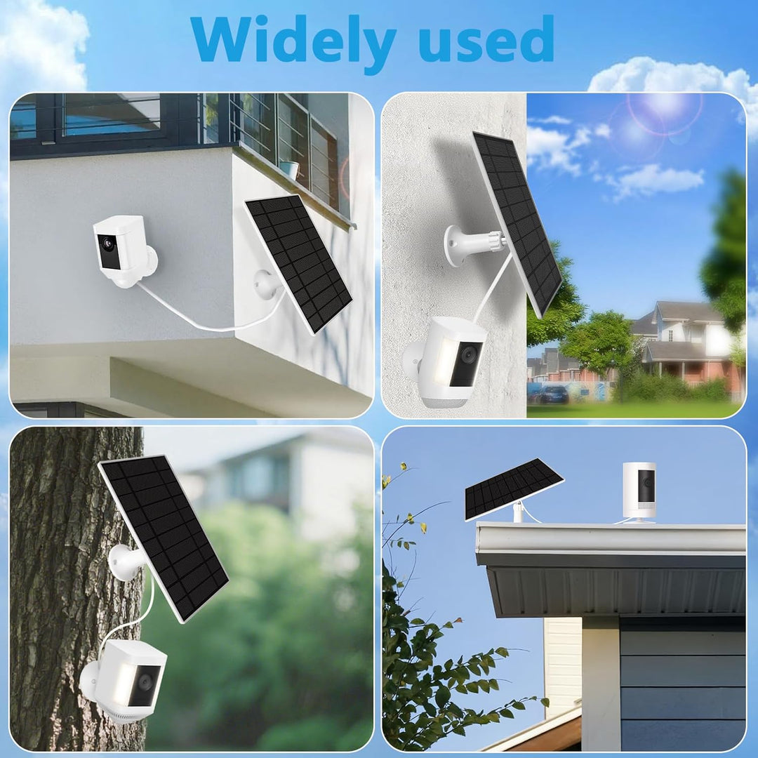 LURICO Solarmodul für Ring Kamera,6W Kamera Solarpanel Kompatibel mit Ring Spotlight Cam/Pro/Plus un