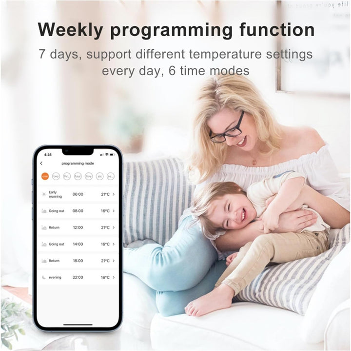 SENCKIT Smart Thermostat Heizkörperventil Programmierbares Thermostatventil, Zigbee Thermostat zur T