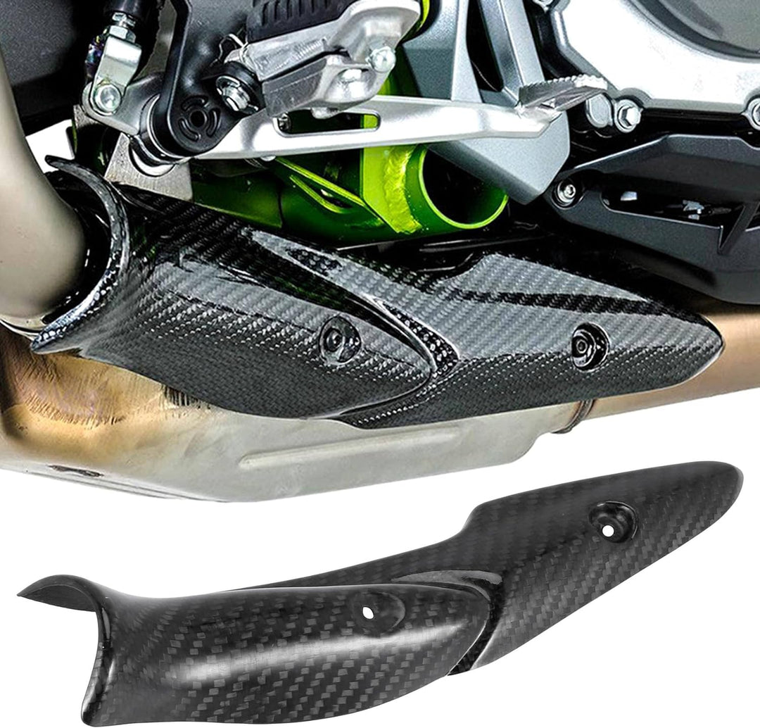 Iegefirm für Z900 2017-2019 Motorrad Auspuff Anlage Mitte Link Rohr Kohle Faser Hitze Schild Abdecku