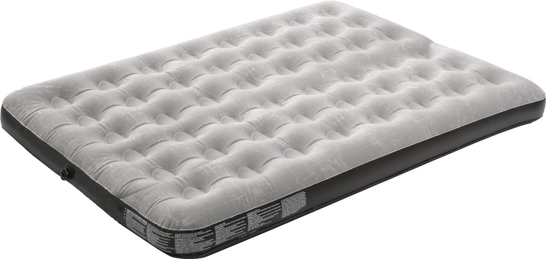 Matratze Luftmatratze Doppelbett aus PVC mit samtiger Oberfläche und Ventil Boston Grau Double, Grau