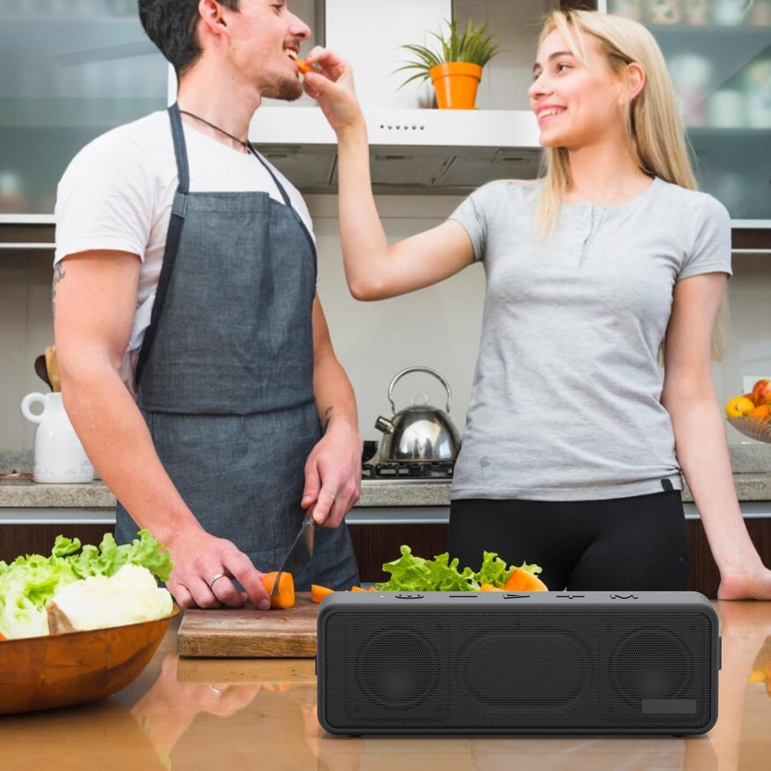 Raymate Bluetooth Lautsprecher Musikbox Tragbarer Bluetooth Box mit Lauter Stereo Sound, Satter Bass