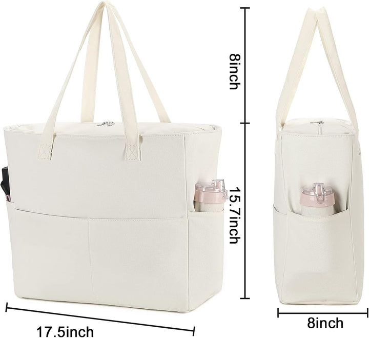 LEDAOU Grosse Strandtasche mit reissverschluss Damen Wasserdicht Umhängetasche Tragetasche shopper s