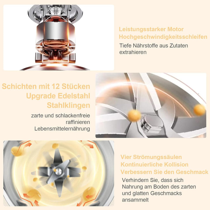 1200ml Sojamilch Maschine,Nussmilchmaschine 8-in-1, Automatische Mandelmilchmaschine mit 12 Klingen