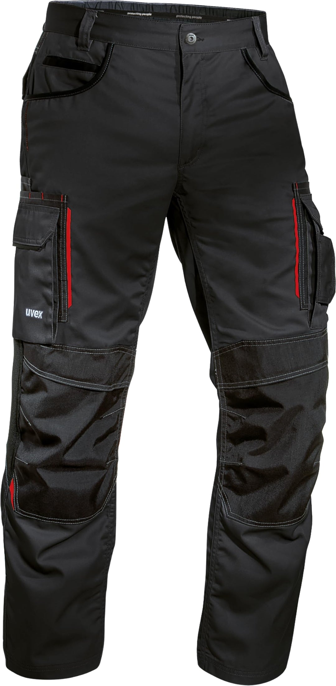 uvex Tune-up Herren-Arbeitshose lang - Männer-Arbeitshosen mit Stretch-Bund - Bundhose mit Kniepolst