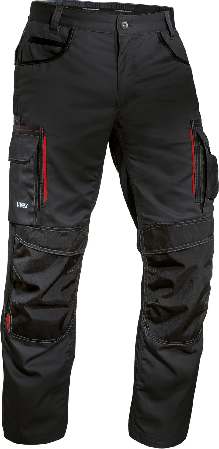 uvex Tune-up Herren-Arbeitshose lang - Männer-Arbeitshosen mit Stretch-Bund - Bundhose mit Kniepolst