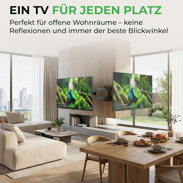 XTRARM TiTon Flex 80 cm, TV Wandhalterung, drehen, rotieren, neigen, TV bis 60kg, VESA max.400x400mm