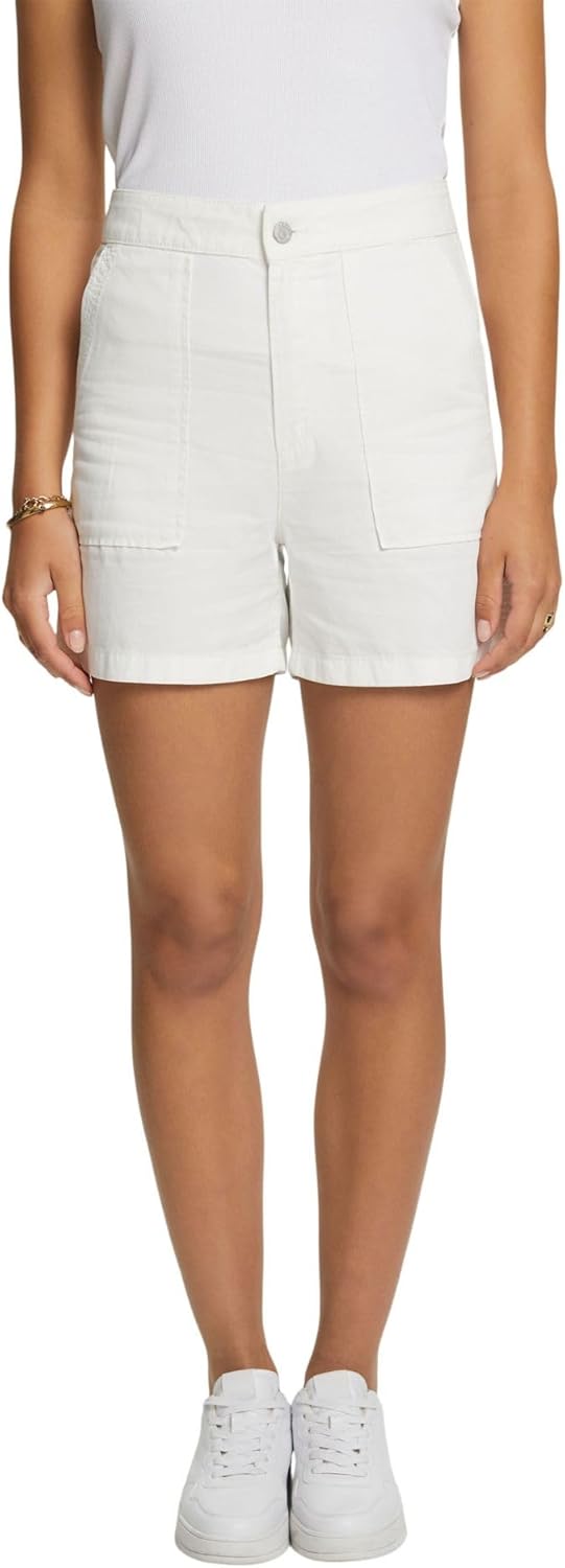 ESPRIT Damen Shorts 38 100/White, 38 100/White