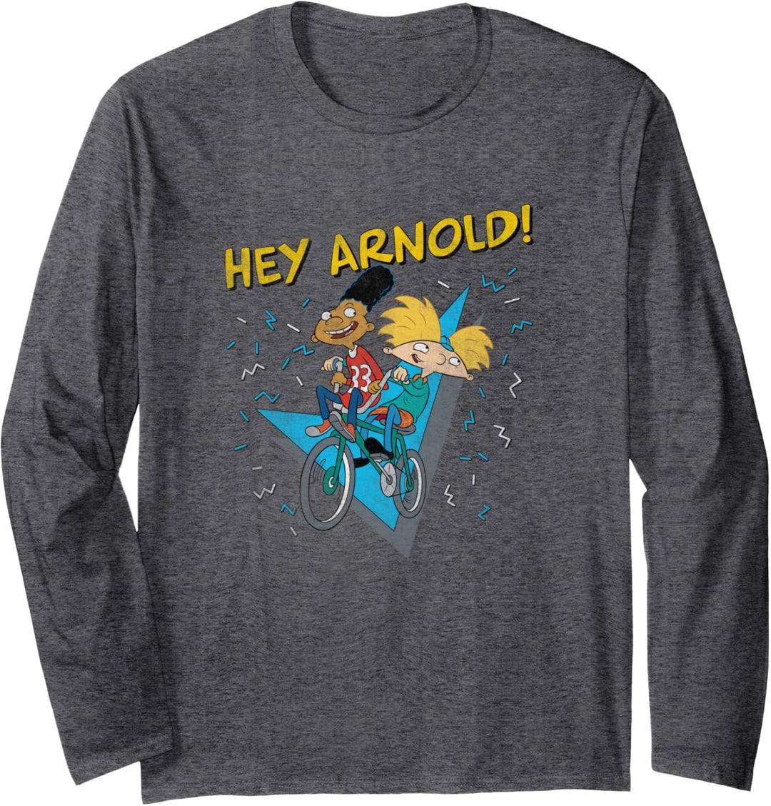 Hey Arnold! Gerald Handlebars Retro Bike Ride Langarmshirt