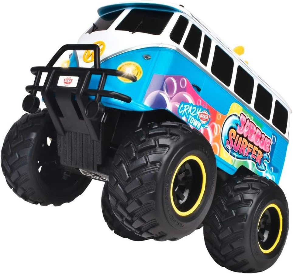 Dickie Toys - RC Volkswagen T1 Bubble Bus (30 cm) - ferngesteuertes Auto ab 6 Jahre mit Seifenblasen