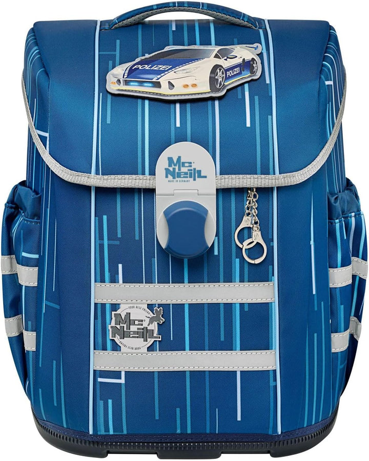 Thorka GmbH McNeill Mac2 Ranzen Set 5teilig NEW POLICE, Blau