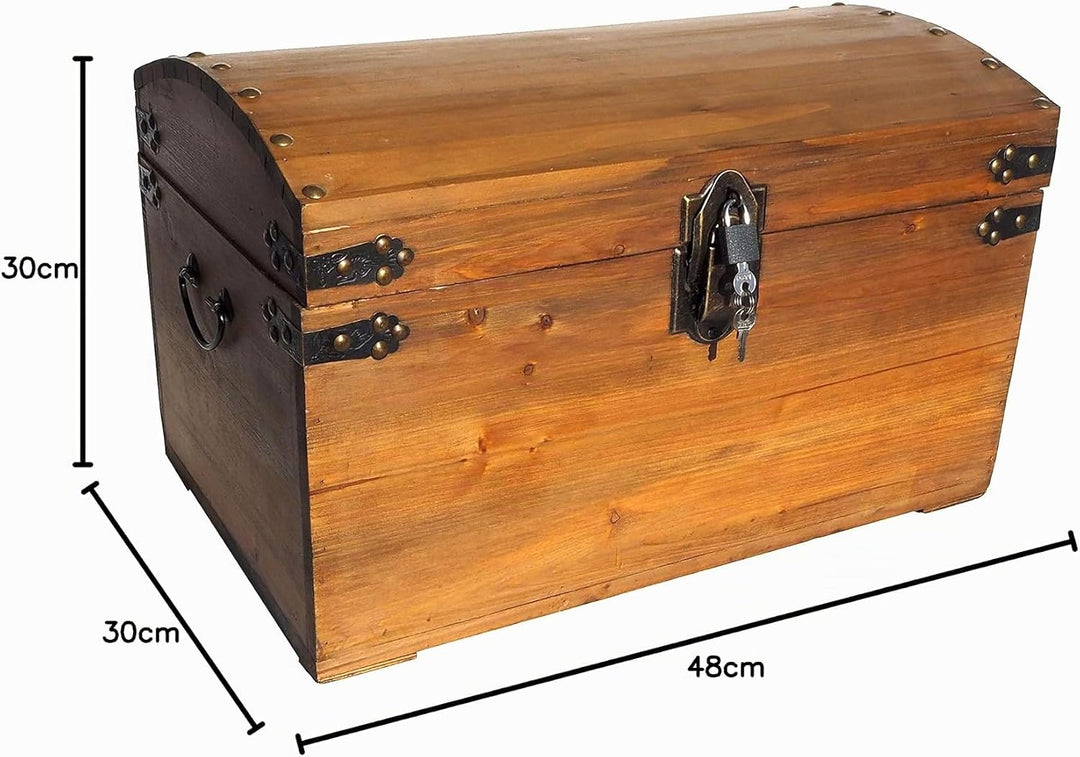MYBOXES Schatzkiste Piratentruhe Geschenkskiste Grösse 48x30x30cm