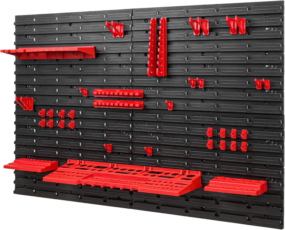 Werkzeugwand Lagersystem – 1152 x 780 mm Lochwand mit Werkzeughaltern – Set 38 Zubehör Warkzeuglochw