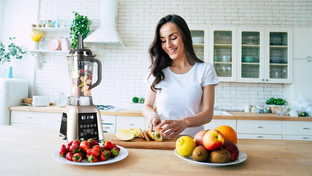Blender G21 Excellent, Cappuccino, 1.700 W, 32.000 U/min, BPA-frei, Behälter von 2,5 l, 11 Programme