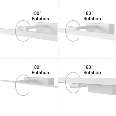 Klighten LED Spiegelleuchte Bad 60cm 18W, 180 Grad Drehung Wandleuchte für bad IP44 Wasserdichte, Sp