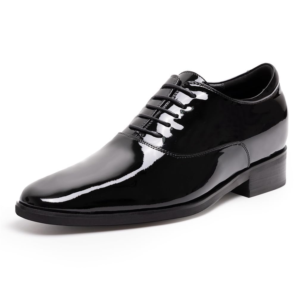 CHAMARIPA Elevator Schuhe Herren | Business Lederschuhe mit Unsichtbarer Erhöhung | Bis zu 9cm Höhen