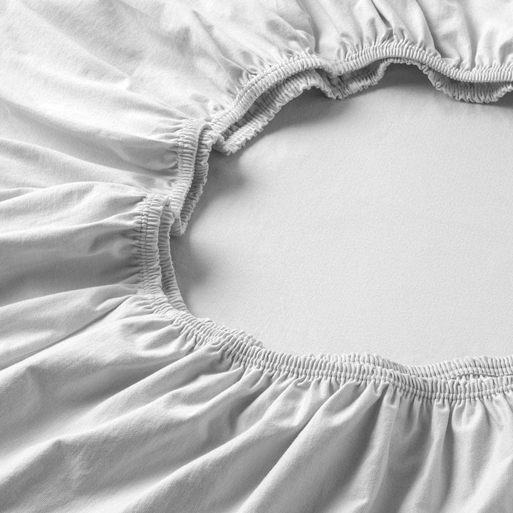 ESTELLA Spannbetttuch Feinjersey | Weiss | 100x220 cm | passend für Matratzen 100 cm (Breite) x 220