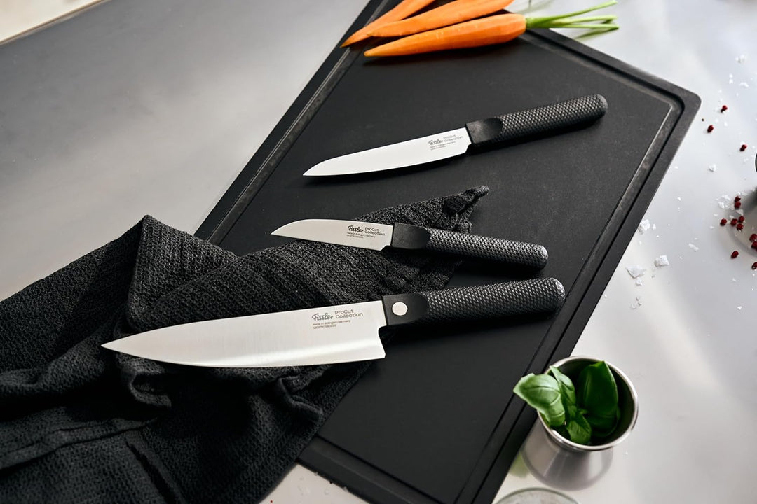 Fissler Procut/Premium Messer-Set,3-teilig (1 Universalmesser 14 cm, 1 Santokumesser 17 cm, 1 Kochme