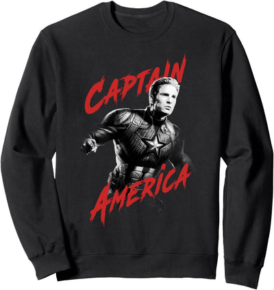 Marvel Avengers: Endgame Captain America Contrast Portrait Sweatshirt