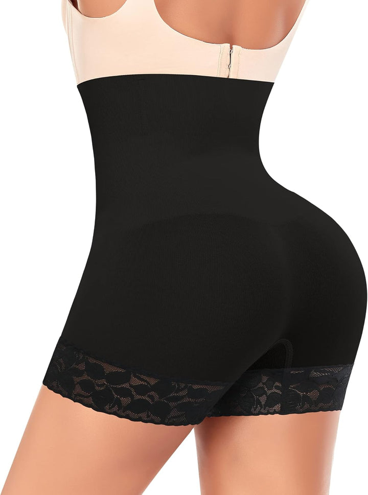 YARRCO Bauchweg Unterhose Damen Shapewear Nahtlose Miederhhose Hohe Taille Kurze Miederpants Body Sh