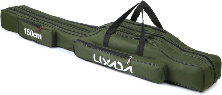Lixada 3 Schicht Portable Folding Angelrute Tasche Angelrute Werkzeuge Aufbewahrungstasche Angelausr