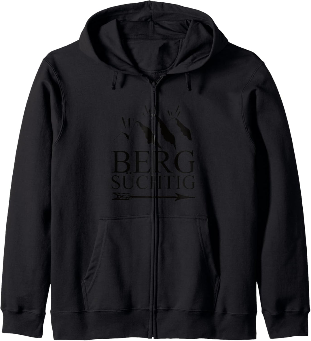 Berg süchtig Wandern Ski Snowboard Alpen Spruch T-Shirt Kapuzenjacke