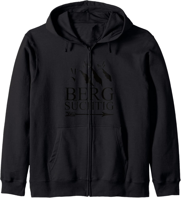 Berg süchtig Wandern Ski Snowboard Alpen Spruch T-Shirt Kapuzenjacke
