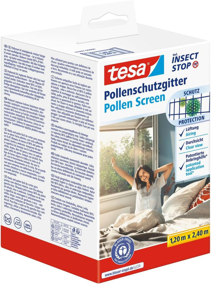 Philips Luftreiniger 600-Serie, energieeffizient mit Smart Sensor & tesa Pollenschutzgitter - zuschn